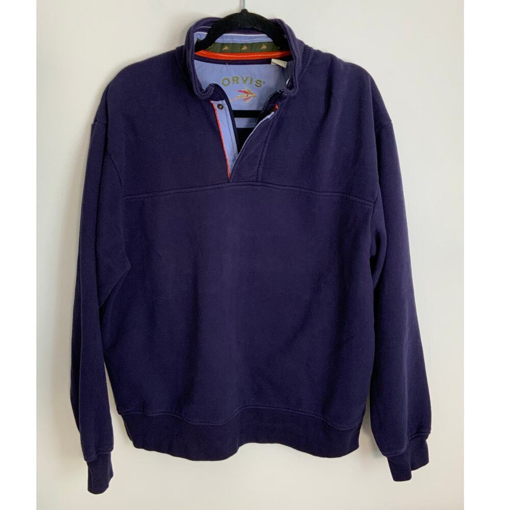 Orvis Men's Long sleeve Purple Pullover Men's size‎ large